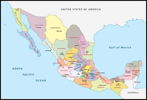 mexico map with states and cities|The 32 Mexico states, explained [with free map!] .